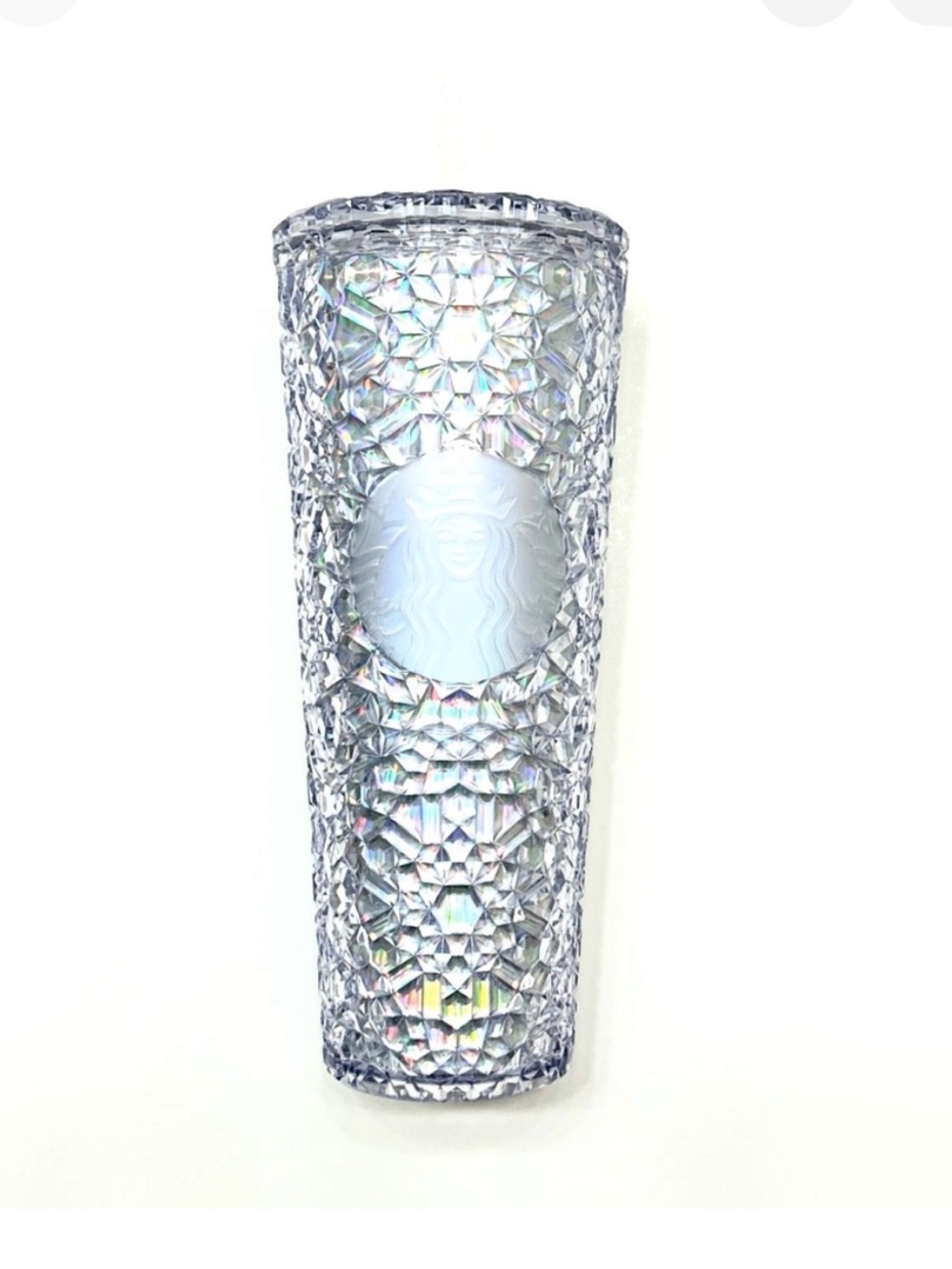 NWT Starbucks 2024 Holiday Iridescent Gem Plastic Venti Tumbler, 710ml